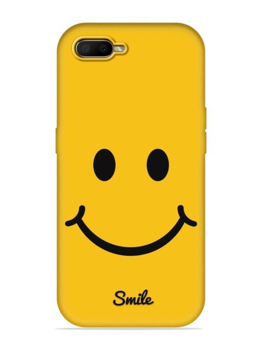 Yellow Smiley Embossed Soft Silicone Case for Oppo A5S Zapvi