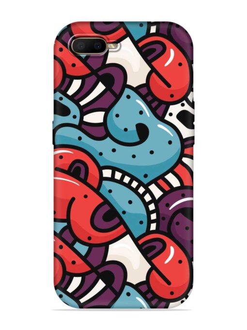 Seamless Backdrop Colorful Embossed Soft Silicone Case for Oppo A5S Zapvi