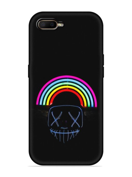 Mask Rainbow Embossed Soft Silicone Case for Oppo A5S Zapvi