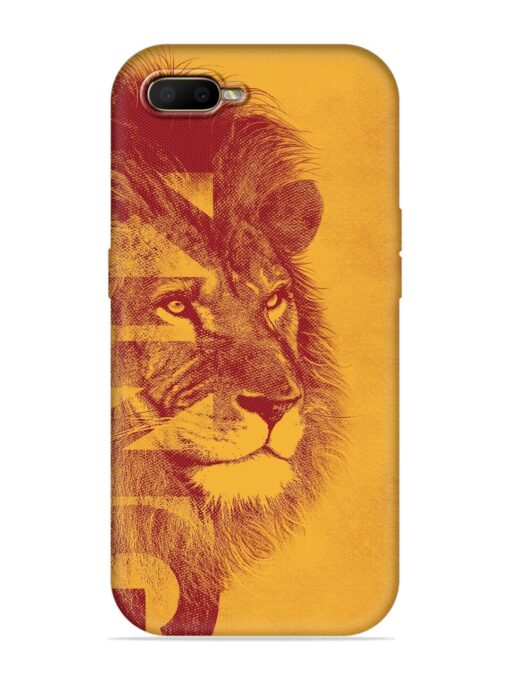 Gold Lion Crown Art Embossed Soft Silicone Case for Oppo A5S Zapvi