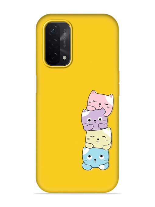 Cartoon Anime Embossed Soft Silicone Case for Oppo A74 (5G) Zapvi