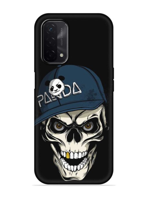 Panda Skull Embossed Soft Silicone Case for Oppo A74 (5G) Zapvi