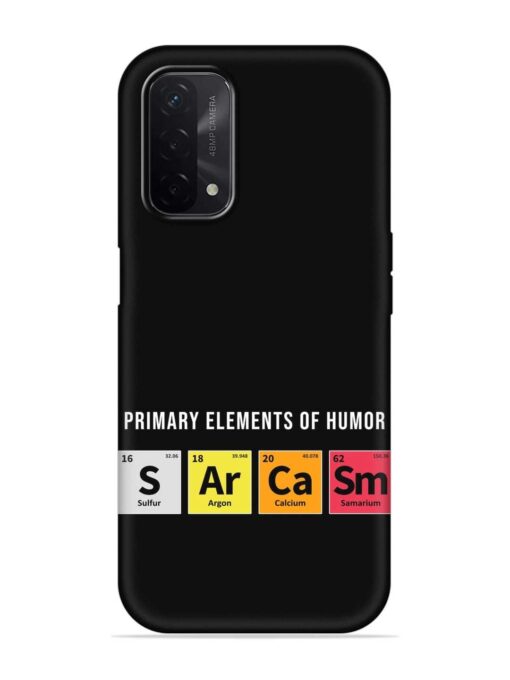 Primary Elements Humor Embossed Soft Silicone Case for Oppo A74 (5G) Zapvi