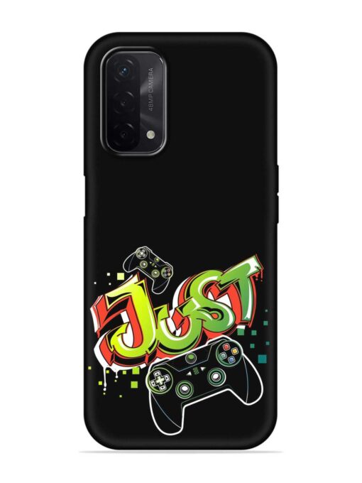 Graffiti Gamepad Illustration Embossed Soft Silicone Case for Oppo A74 (5G) Zapvi