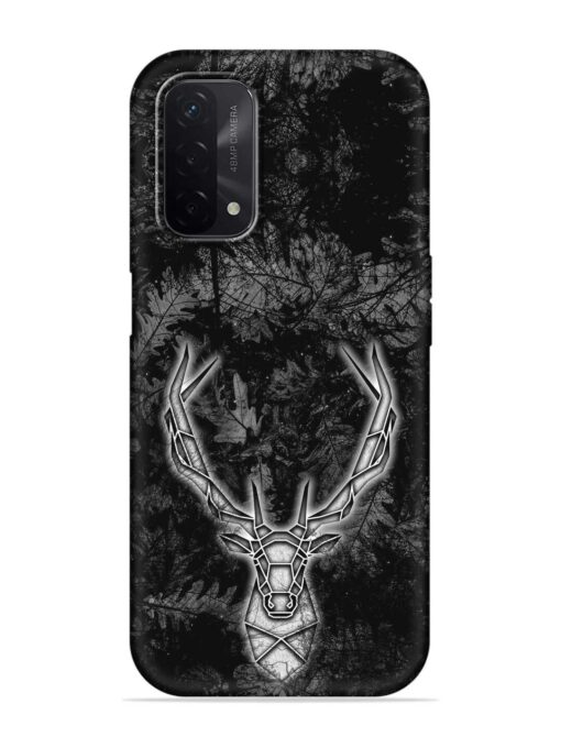 Ancient Deer Embossed Soft Silicone Case for Oppo A74 (5G) Zapvi