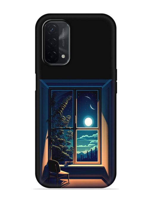 Night View At Window Embossed Soft Silicone Case for Oppo A74 (5G) Zapvi