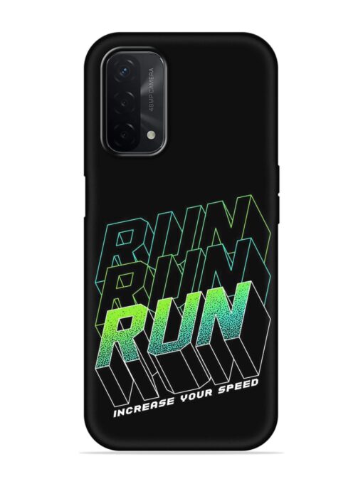 Run Embossed Soft Silicone Case for Oppo A74 (5G) Zapvi