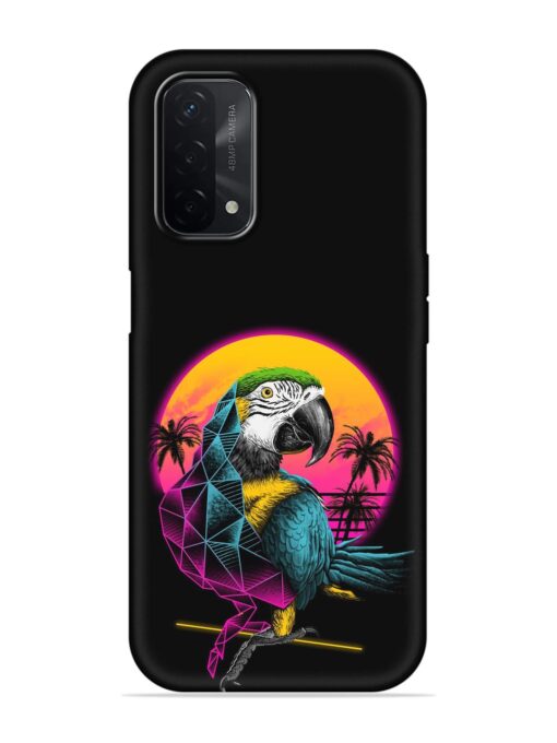 Rad Parrot Embossed Soft Silicone Case for Oppo A74 (5G) Zapvi