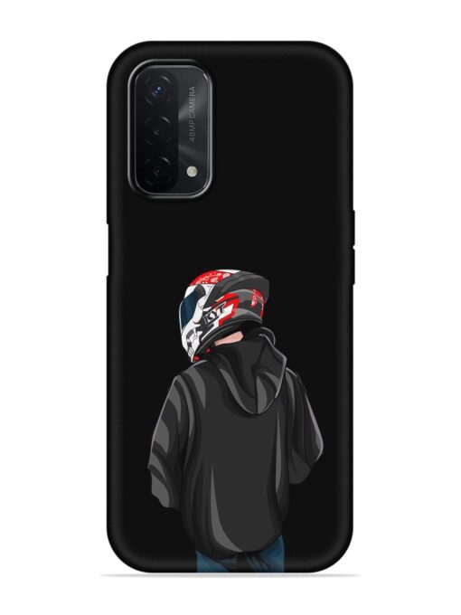 Motorcycle Rider Embossed Soft Silicone Case for Oppo A74 (5G) Zapvi