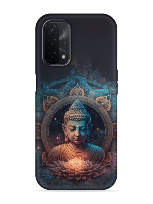 Gautam Buddha Embossed Soft Silicone Case for Oppo A74 (5G) Zapvi