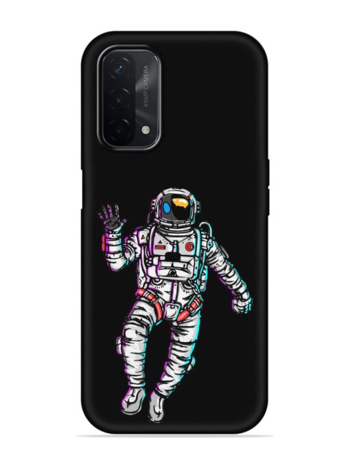 Spaceman Embossed Soft Silicone Case for Oppo A74 (5G) Zapvi