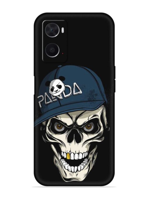 Panda Skull Embossed Soft Silicone Case for Oppo A76 Zapvi