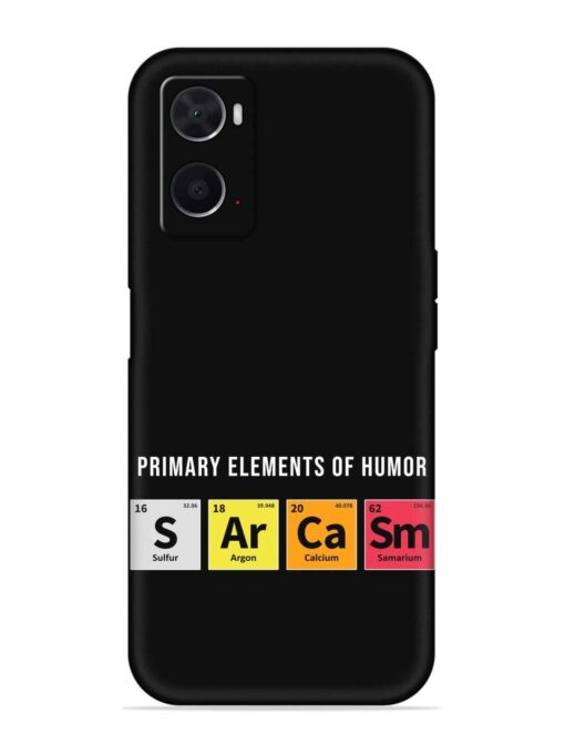 Primary Elements Humor Embossed Soft Silicone Case for Oppo A76 Zapvi