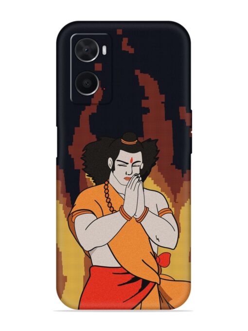 Shree Ram Vector Embossed Soft Silicone Case for Oppo A76 Zapvi