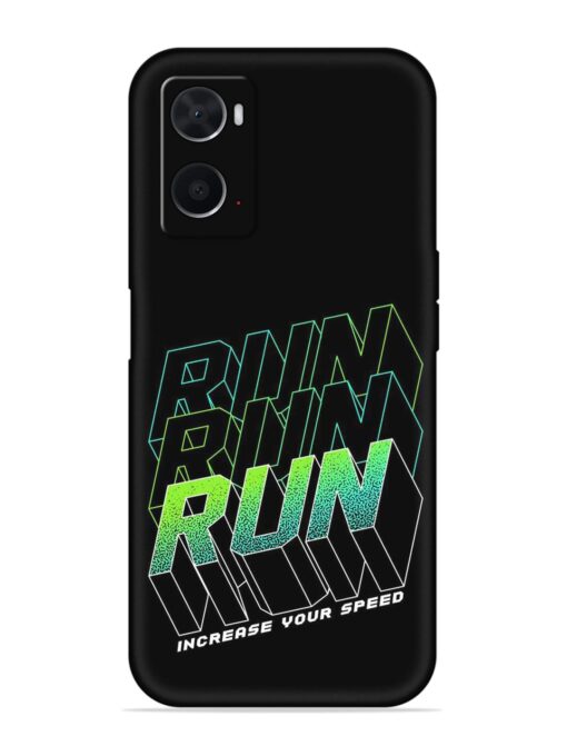 Run Embossed Soft Silicone Case for Oppo A76 Zapvi