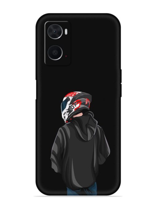 Motorcycle Rider Embossed Soft Silicone Case for Oppo A76 Zapvi