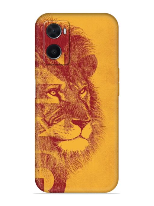 Gold Lion Crown Art Embossed Soft Silicone Case for Oppo A76 Zapvi