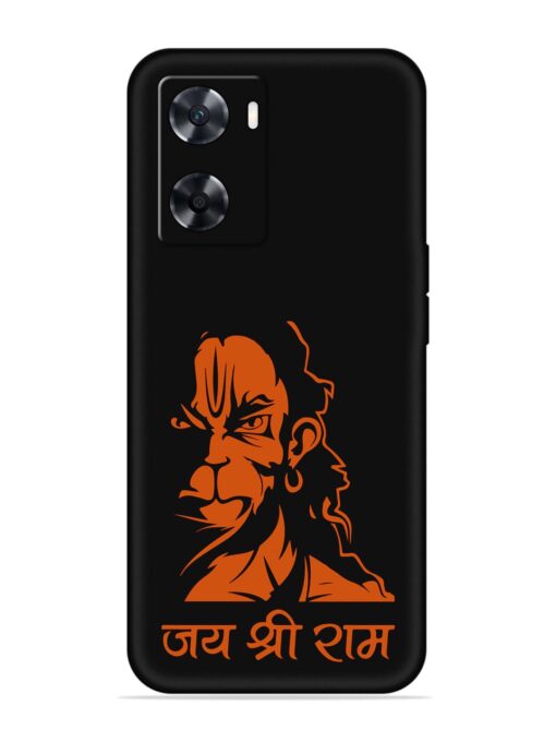 Angry Hanuman Embossed Soft Silicone Case for Oppo A77S Zapvi