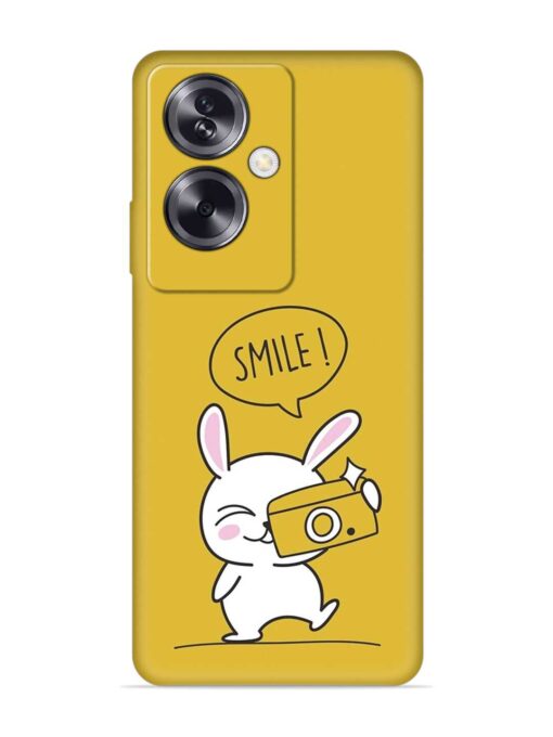 Hey Smile Please Embossed Soft Silicone Case for Oppo A79 (5G) Zapvi