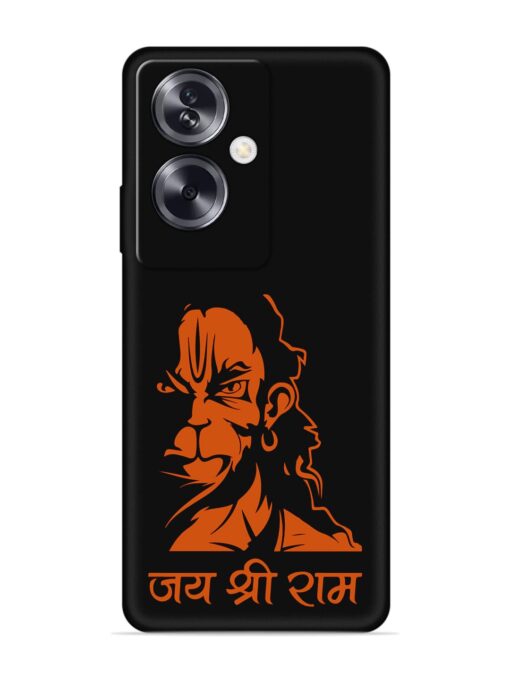 Angry Hanuman Embossed Soft Silicone Case for Oppo A79 (5G) Zapvi