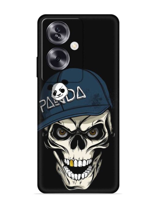 Panda Skull Embossed Soft Silicone Case for Oppo A79 (5G) Zapvi