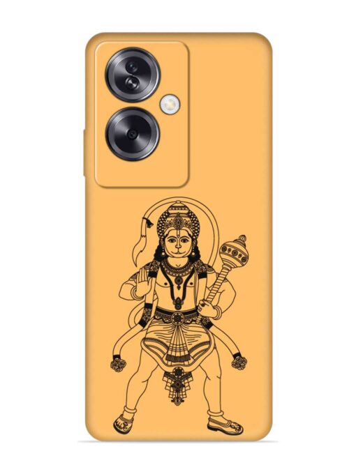 Indian God Hanuman Embossed Soft Silicone Case for Oppo A79 (5G) Zapvi