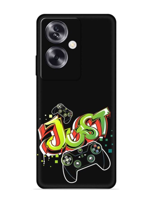 Graffiti Gamepad Illustration Embossed Soft Silicone Case for Oppo A79 (5G) Zapvi