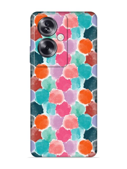 Colorful Seamless Pattern Embossed Soft Silicone Case for Oppo A79 (5G) Zapvi