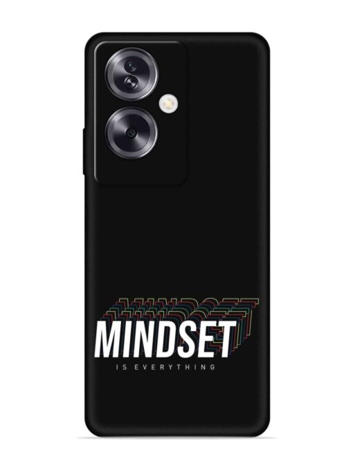 Mindset Everything Slogan Embossed Soft Silicone Case for Oppo A79 (5G) Zapvi