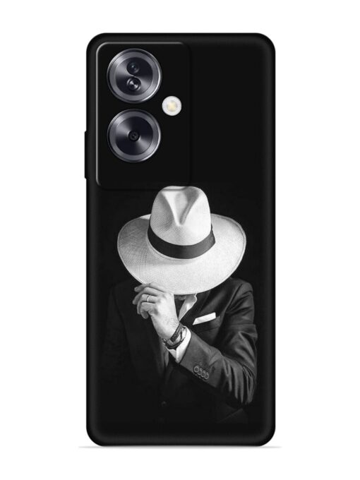 Men Under Hat Embossed Soft Silicone Case for Oppo A79 (5G) Zapvi