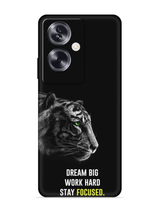 Dream Big Work Hard Embossed Soft Silicone Case for Oppo A79 (5G) Zapvi