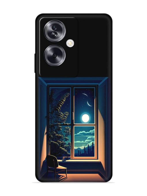 Night View At Window Embossed Soft Silicone Case for Oppo A79 (5G) Zapvi