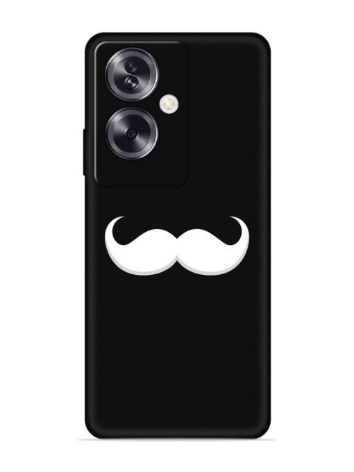 Mustache Vector Embossed Soft Silicone Case for Oppo A79 (5G) Zapvi