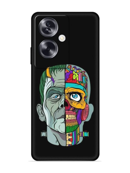 Men Vs Skull Embossed Soft Silicone Case for Oppo A79 (5G) Zapvi