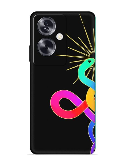 Art Geometric Abstraction Embossed Soft Silicone Case for Oppo A79 (5G) Zapvi