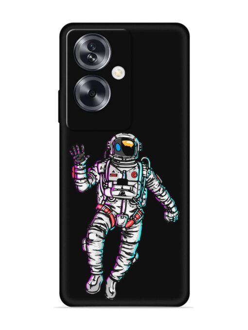 Spaceman Embossed Soft Silicone Case for Oppo A79 (5G) Zapvi