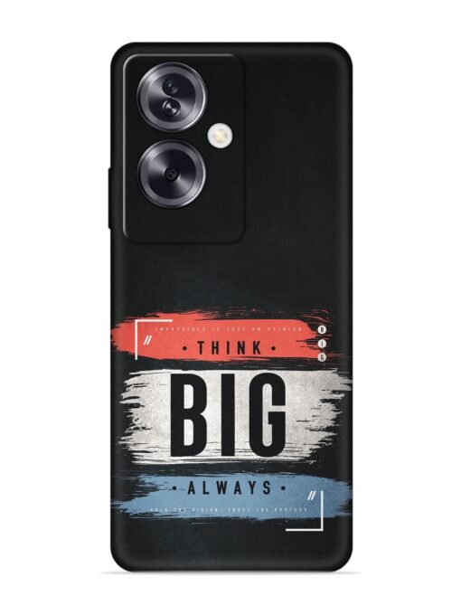 Think Big Always Embossed Soft Silicone Case for Oppo A79 (5G) Zapvi