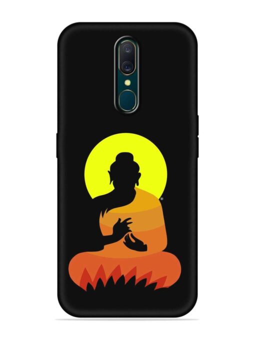 Buddha Art Black Embossed Soft Silicone Case for Oppo F11 Zapvi