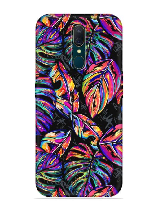 Tropical Seamless Vector Embossed Soft Silicone Case for Oppo F11 Zapvi