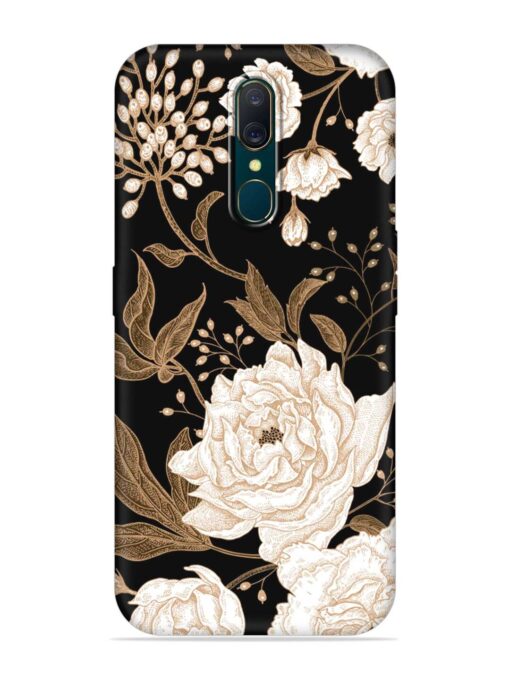 Peonies Roses Floral Embossed Soft Silicone Case for Oppo F11 Zapvi