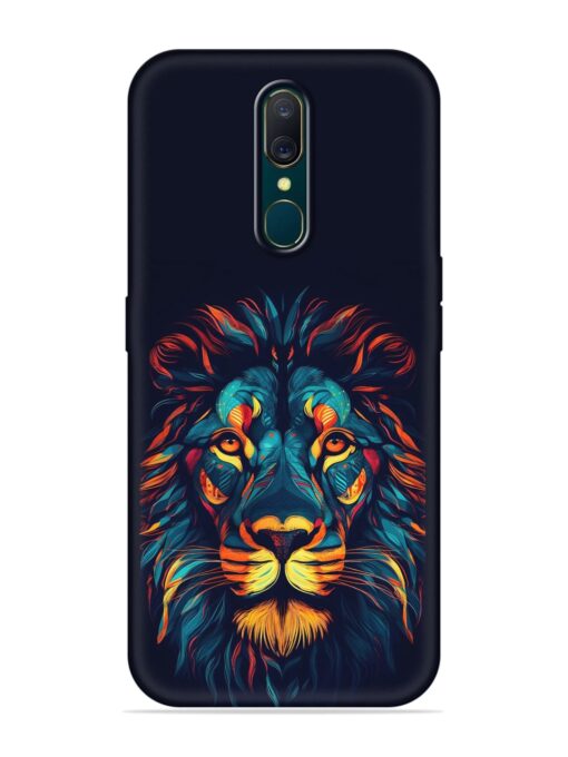 Colorful Lion Embossed Soft Silicone Case for Oppo F11 Zapvi