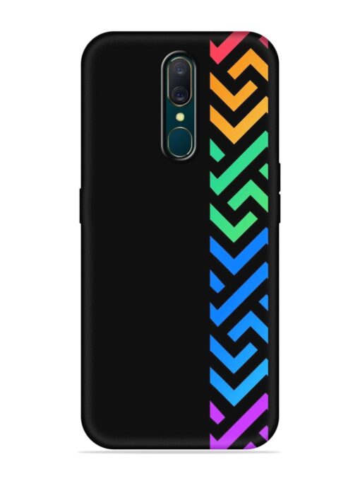 Colorshape Stripes Embossed Soft Silicone Case for Oppo F11 Zapvi