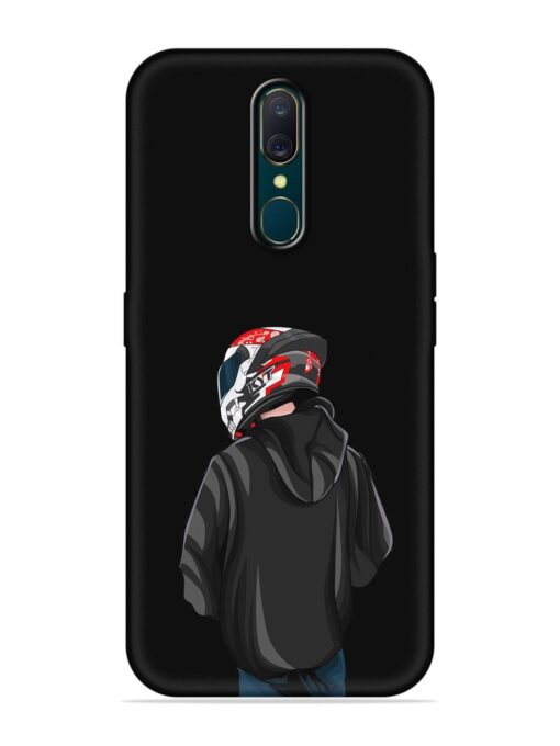 Motorcycle Rider Embossed Soft Silicone Case for Oppo F11 Zapvi