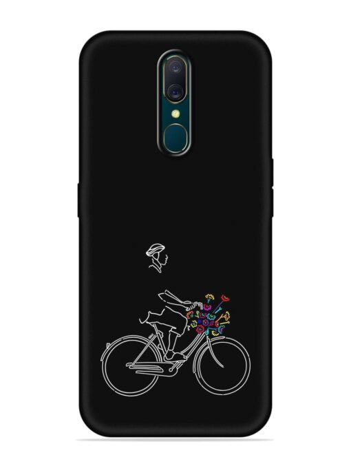 Minimalist Cycle Art Embossed Soft Silicone Case for Oppo F11 Zapvi