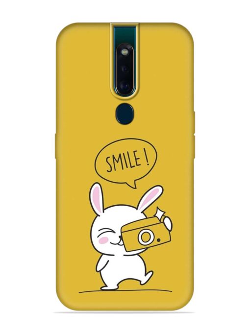 Hey Smile Please Embossed Soft Silicone Case for Oppo F11 Pro Zapvi