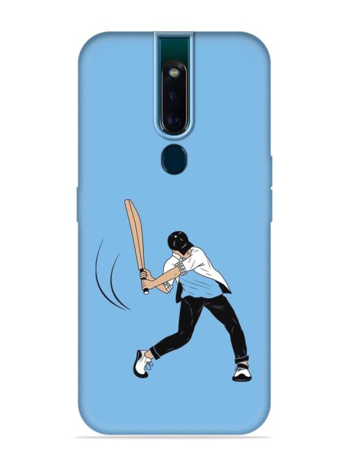 Cricket Gully Boy Embossed Soft Silicone Case for Oppo F11 Pro Zapvi