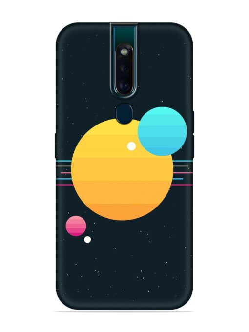 Round Vector Art Embossed Soft Silicone Case for Oppo F11 Pro Zapvi