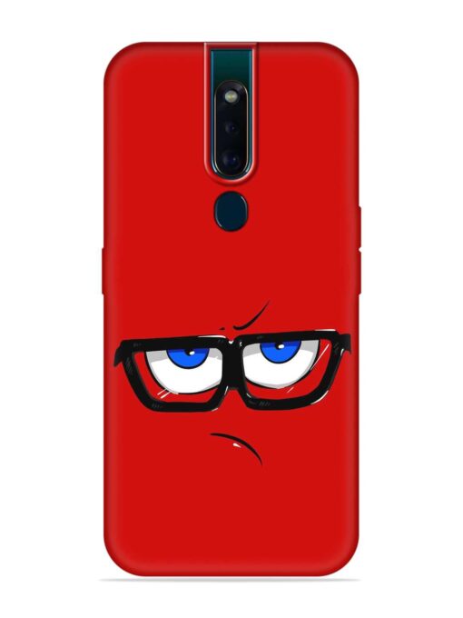 Rad Angry Face Embossed Soft Silicone Case for Oppo F11 Pro Zapvi