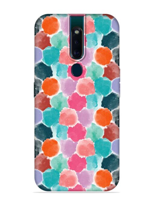 Colorful Seamless Pattern Embossed Soft Silicone Case for Oppo F11 Pro Zapvi