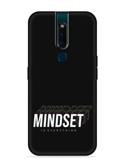 Mindset Everything Slogan Embossed Soft Silicone Case for Oppo F11 Pro Zapvi